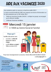 Réunion d’information: aide au départ en vacances Réunion d’information: aide au départ en vacances