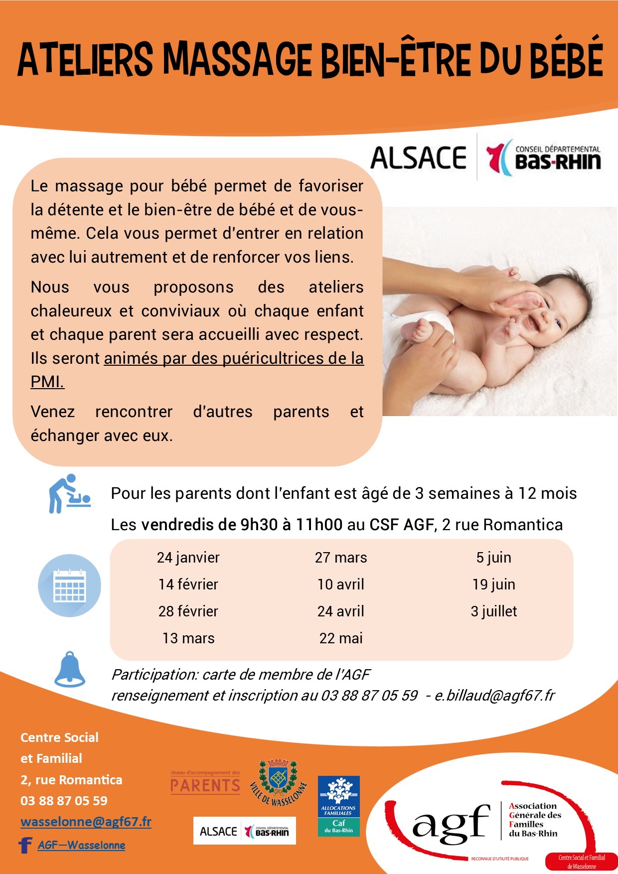 Ateliers Massage Bien être Du Bébé 