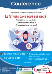 CONFÉRENCE : Le stress dans tous ses états CONFÉRENCE : Le stress dans tous ses états
