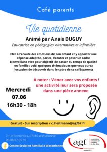 Café parents vie quotidienne